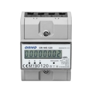 Orno Elektriciteitsmeter 3-fasige 80A MID