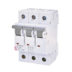 ETI Overstroomschakelaar C 16A 3P 6kA