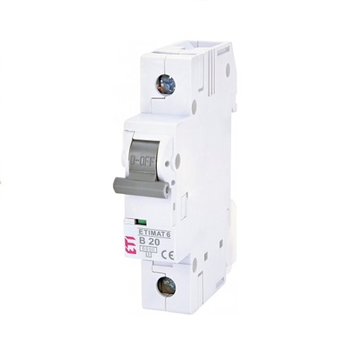 ETI Overstroomschakelaar B 20A 1P 6kA GPV-401-126