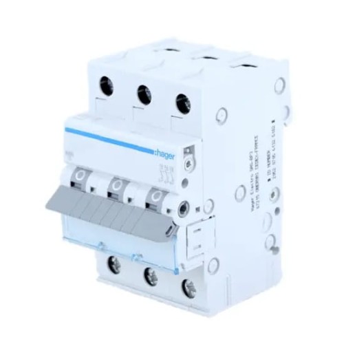 Hager Disjoncteur de surintensité C 63A 3P 6kA GPV-401-138