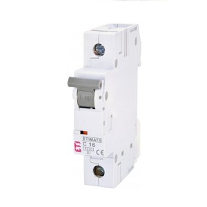 ETI Disjoncteur de surintensité C 16A 1P 6kA