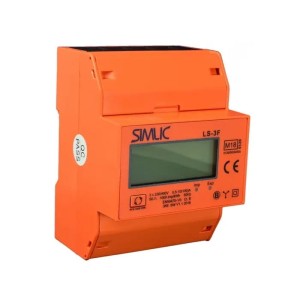 Simtec Compteur d'électricité triphasé 100A