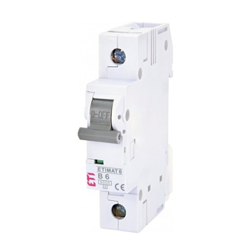 ETI Overstroomschakelaar B 6A 1P 6kA GPV-401-160