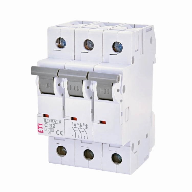 ETI Disjoncteur de surintensité C 32A 3P 6kA GPV-401-163