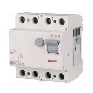 Eaton Disjoncteur à courant résiduel 4P 63A 6kA 30mA type AC