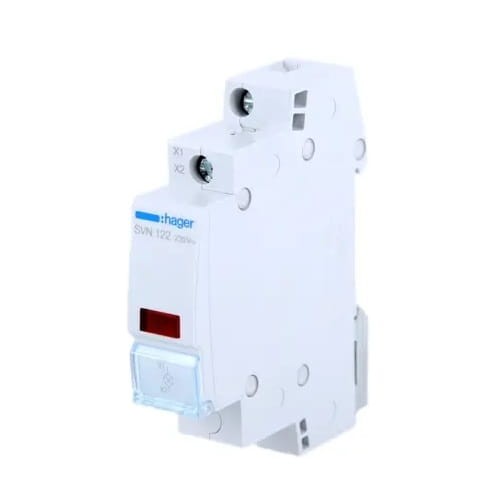 Hager Controlelampje LED rood 230V AC GPV-401-183