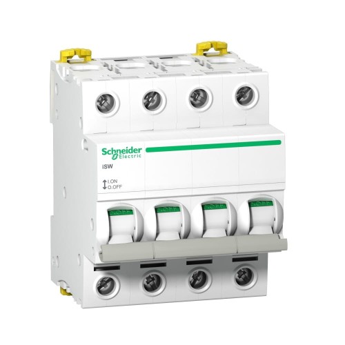 Schneider Electric Werkschakelaar 3-fasige 4P 100A 415V AC iSW-100-4 Acti9 GPV-401-186