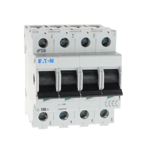Eaton Werkschakelaar 3-fasige 4P 100A 240V IS-100/4 276285 EATON GPV-401-188