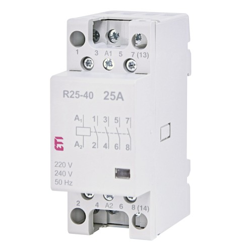 ETI Modulaire contactor 230V AC 4NO 25A GPV-401-228