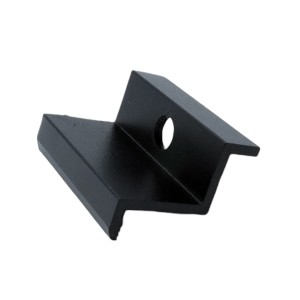 Eindklem H30 Aluminium 6060 Gat M8 gelakt