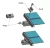 Pince de serrage H30 Aluminium 6060 Trou M8 peint PV-03-30 (4)