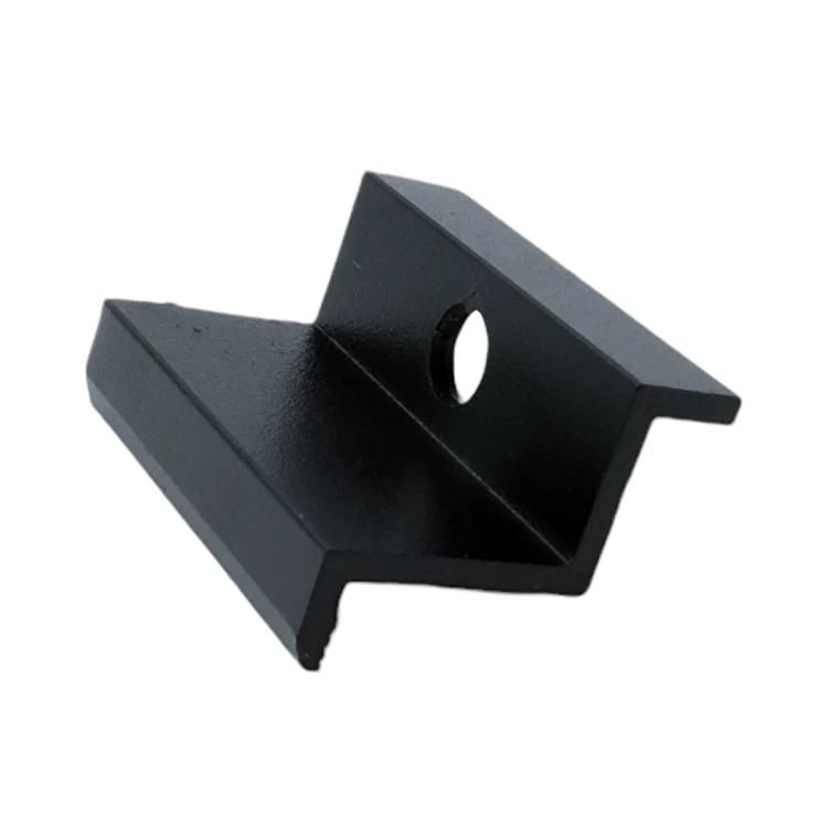 Pince d'extrémité H32 Aluminium 6060 Trou M8 peint PV-03-31