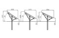 Structure photovoltaïque au sol Strong 4 panneaux T1V GPV-KN1-S4 (2)
