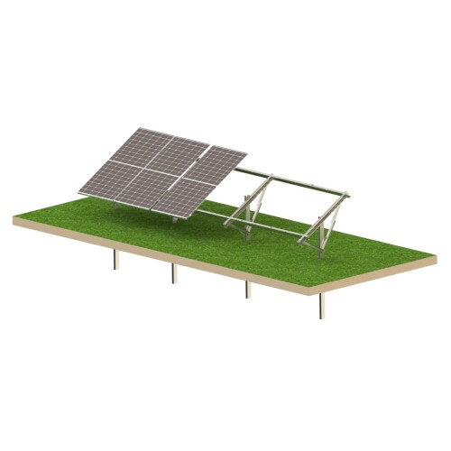 Structure photovoltaïque au sol Strong 6 panneaux T1V GPV-KN1-S6