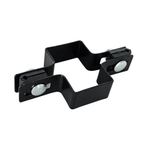 Collier intermédiaire pour panneaux de clôture 40x60 noir