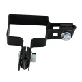 Collier d’angle pour panneaux de clôture 40x60 noir GPV-700-07