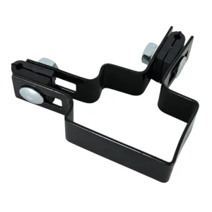 Collier d'angle pour panneaux de clôture 40x60 mm noir