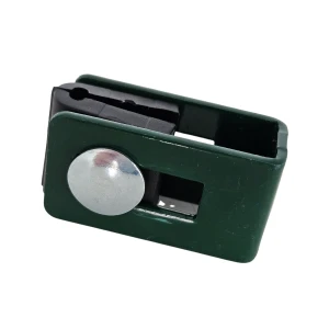 Collier universel support raccord pour panneaux de clôture vert