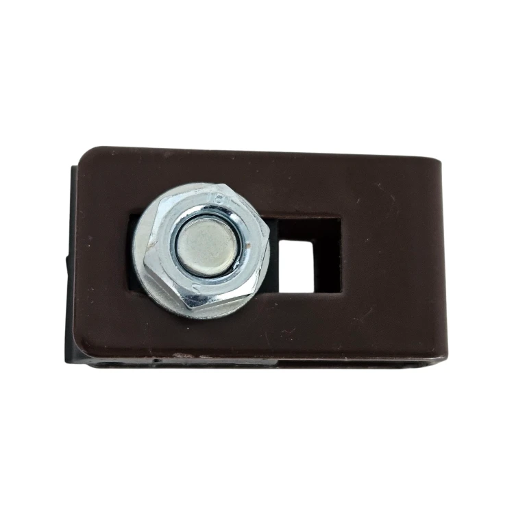 Collier universel support connecteur pour panneaux de clôture brun GPV-700-20