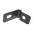 Collier support 1/2 pour panneaux de clôture anthracite graphite GPV-700-26 (2)