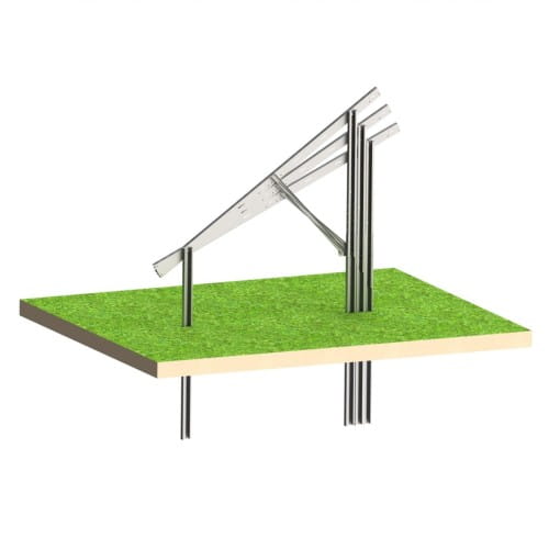 Structure photovoltaïque au sol Ultra Strong 4 panneaux N2V GPV-N2V-US4 (2)