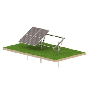 Structure photovoltaïque au sol Ultra Strong 4 panneaux T1V