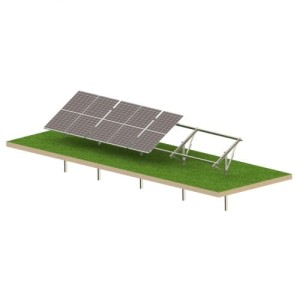 Structure photovoltaïque au sol Ultra Strong 8 panneaux T1V