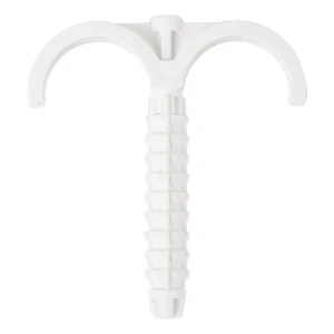 Korte tweearmsbeugel voor bevestiging van installatiebuizen 60 stuks