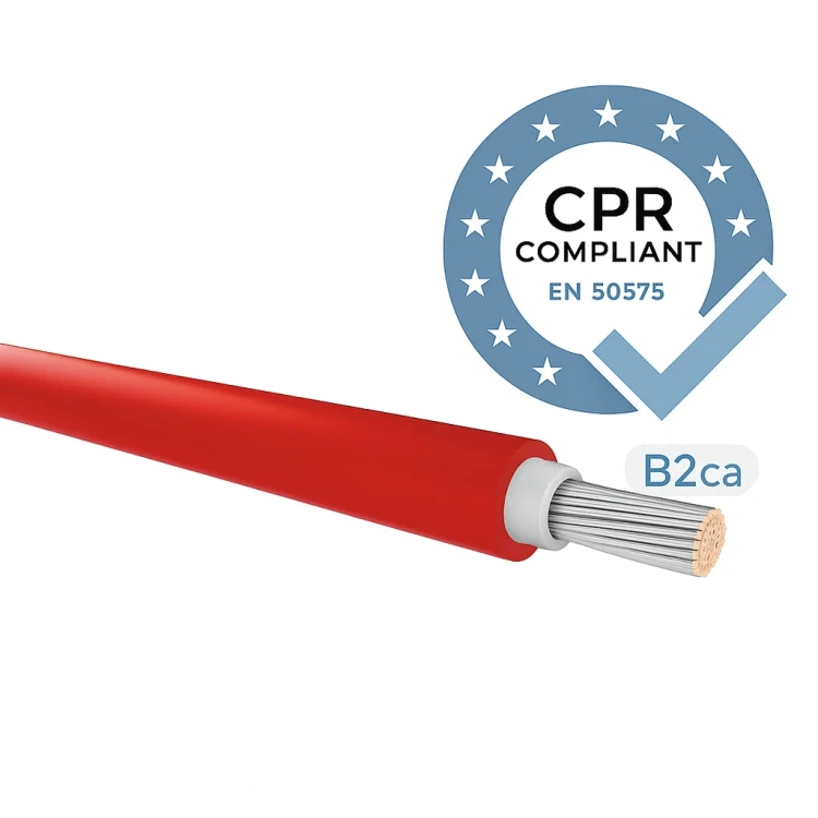 Câble pour installations photovoltaïques H1Z2Z2-K classe B2 (CPR) Rouge 4mm ININFLAMMABLE 000-113 (3)
