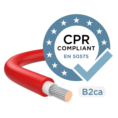Câble pour installations photovoltaïques H1Z2Z2-K classe B2 (CPR) Rouge 6mm ININFLAMMABLE 000-114 (2)