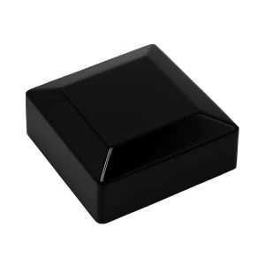 Capuchon cache embout pour poteau de clôture 80x80 noir