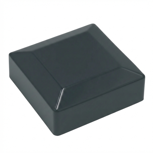 Capuchon cache embout pour poteau de clôture 100x100 graphite 000-133 (1)