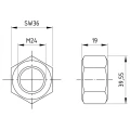 Zeskantmoer M24 DIN 934 A4-80 000-075 (2)