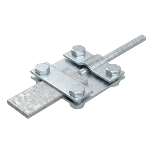 Raccord de contrôle à 4 trous, fil-feuillard, B jusqu'à 40mm galvanisé