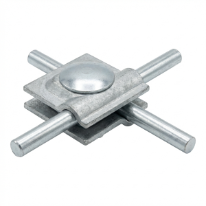 Raccord universel DIN double galvanisé