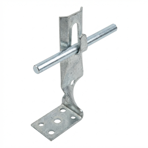 Équerre de fixation à serrage vissé h=7cm galvanisé électrolytique