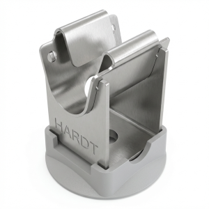 Poteau bas pour fil avec socle en plastique h=20mm acier inoxydable résistant aux acides