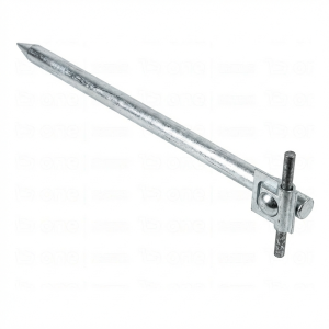 Piquet d'ancrage avec blocage l=35cm acier galvanisé électrolytiquement