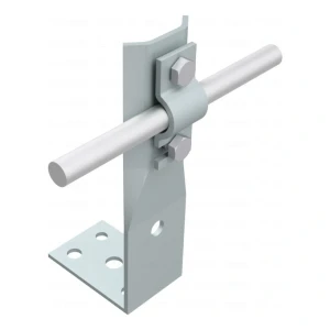 Équerre avec plaque h=8cm galvanisé électrolytique