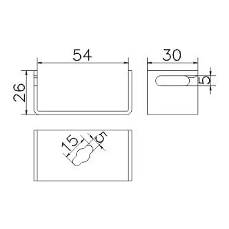 Support pour feuillard B jusqu'à 50x4mm acier galvanisé électrolytiquement 000-172 (2)