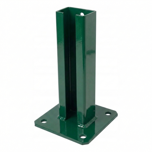 Socle de poteau de clôture 60x40 vert RAL 6005 galvanisé 000-155 (1)