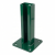 Basis voor hekpaal 60x40 groen RAL 6005 gegalvaniseerd 000-155 (1)