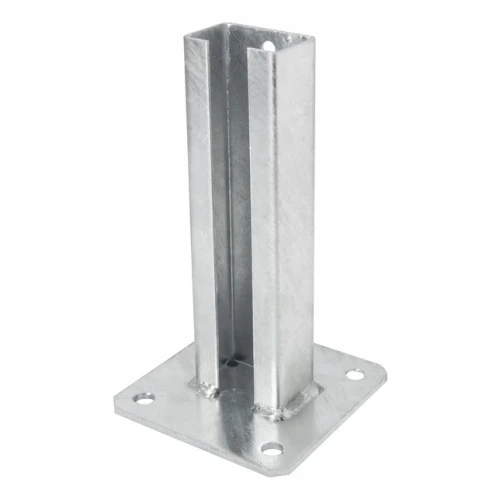 Gegalvaniseerde paalvoet voor omheining 60x40 000-151 (1)