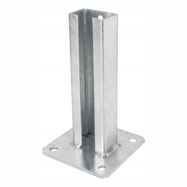 Gegalvaniseerde paalvoet voor omheining 60x40 000-151 (1)