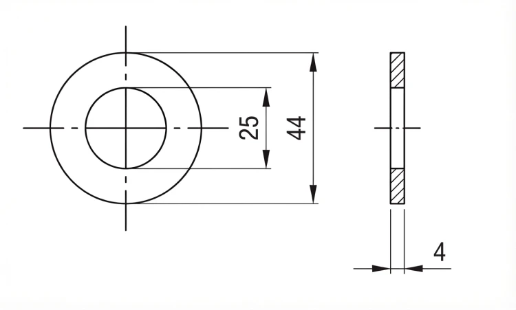 Rondelle M24 DIN 125 A2 140 HV 25 - 100 pièces 000-166 (2)