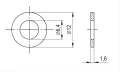 Rondelle M6 DIN 125 A4 140 HV 6,4 - 1000 pièces 000-174 (2)