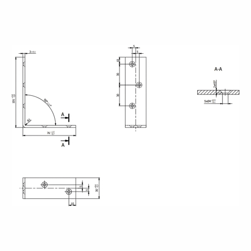 Balkhoekstuk KB-1 100x75x30x2.5 000-119 (2)