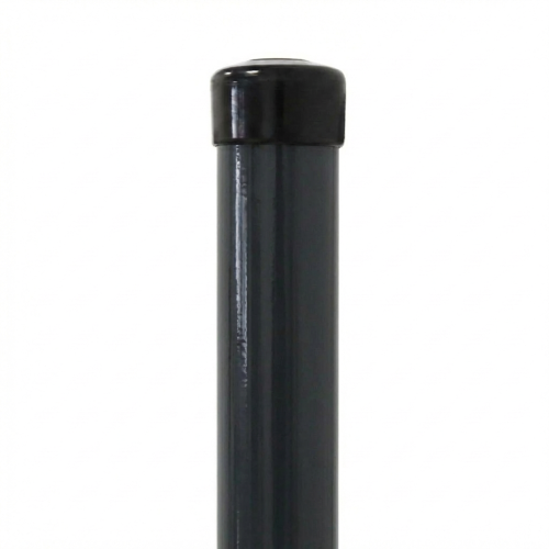Poteau de clôture Fi 48,3x1,5, longueur 2,3 m, graphite RAL 7016 000-227 (1)