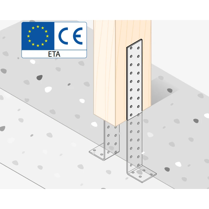 Équerre d'ancrage KK3 40x400x40x2,0 mm 000-125 (3)