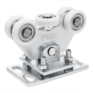 Pack de chariots en nylon pour portails coulissants autoportants + accessoires KIT pour rail 80